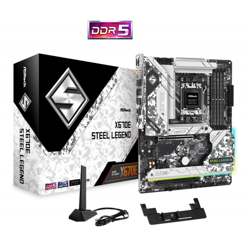 Asrock X670E Steel Legend AMD X670 Socket AM5 ATX