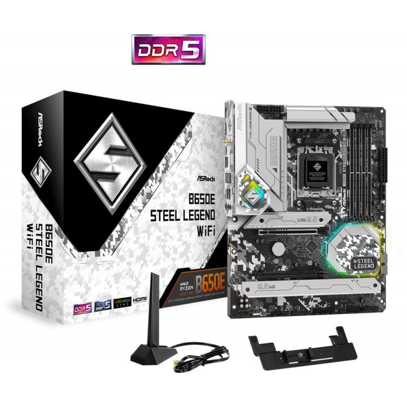 Asrock B650E Steel Legend WiFi AMD B650 Socket AM5 ATX