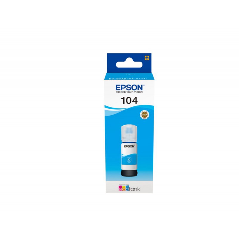 Epson 104 EcoTank Cyan ink bottle