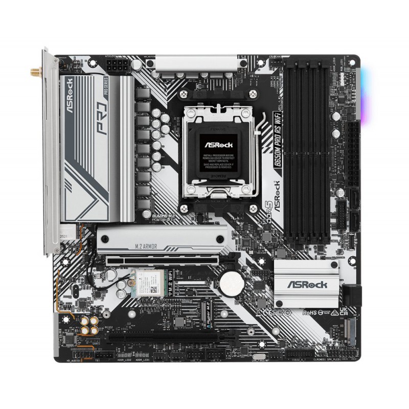 Asrock B650M Pro RS WiFi AMD B650 Socket AM5 micro ATX