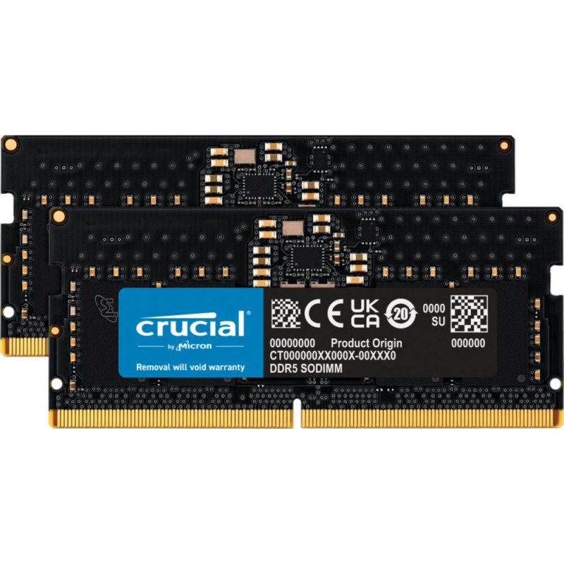 Crucial CT2K8G48C40S5 geheugenmodule 16 GB 2 x 8 GB DDR5 4800 MHz