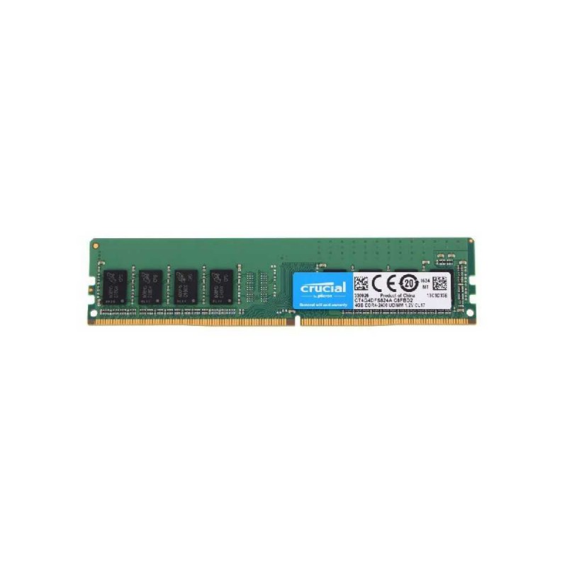 Crucial CT4G4DFS824A geheugenmodule 4 GB 1 x 4 GB DDR4 2400 MHz