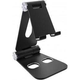 Mobiparts Phone Stand Holder Metal maat M - Zwart