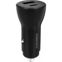 Mobiparts Car Charger 2-port 30W PD Fast Charging Black