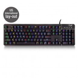 Ewent PL3350 toetsenbord USB QWERTY Engels Zwart RGB