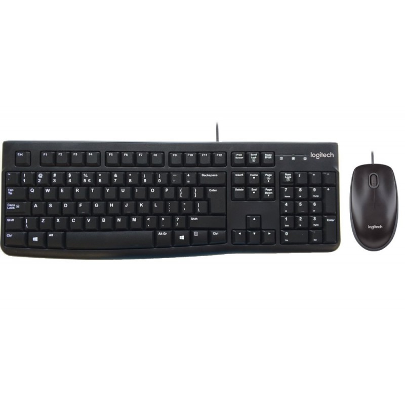 Logitech Desktop MK120 toetsenbord USB QWERTY US International Zwart