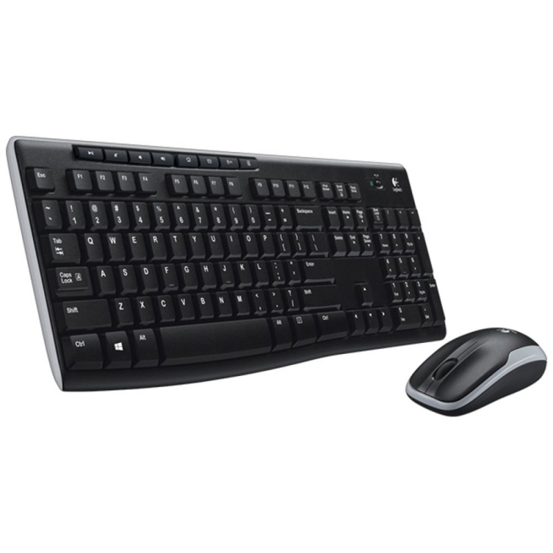 Logitech MK270 toetsenbord RF Draadloos QWERTY Zwart Zilver