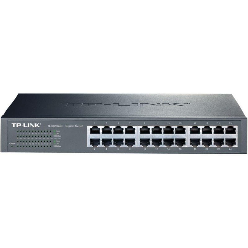 TPLINK TLSG1024D Unmanaged Gigabit Ethernet 101001000 Grijs