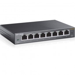 TPLink TLSG108E Managed L2 Gigabit Ethernet 101001000 Zwart