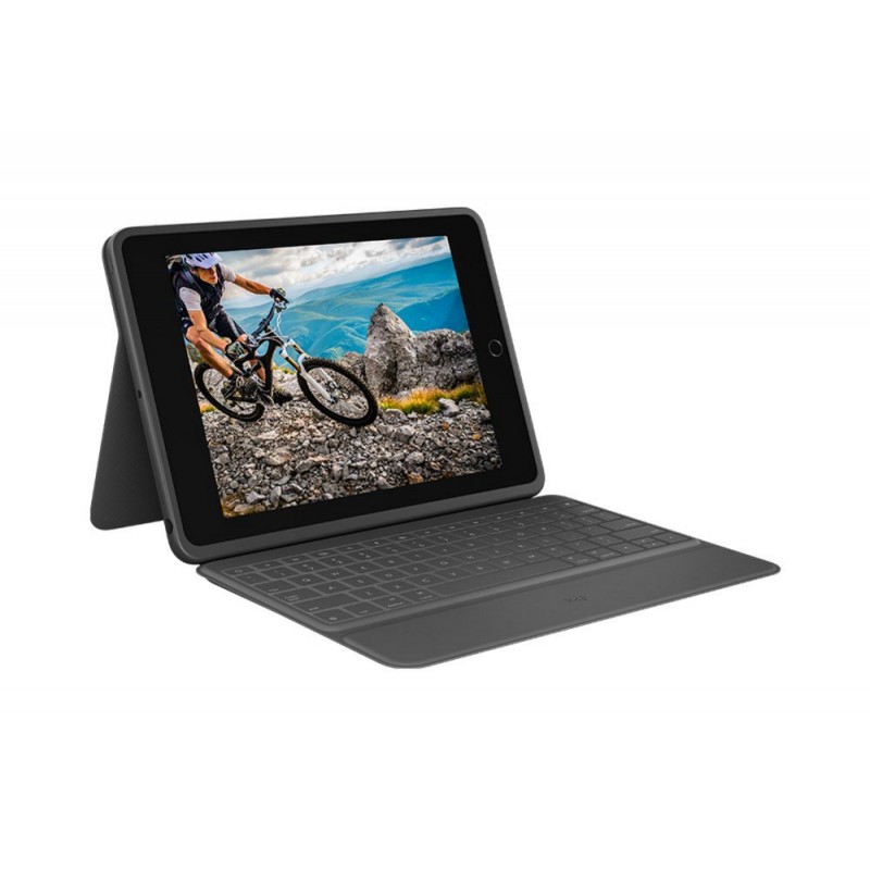 Logitech Rugged Folio Grafiet Smart Connector QWERTZ Duits