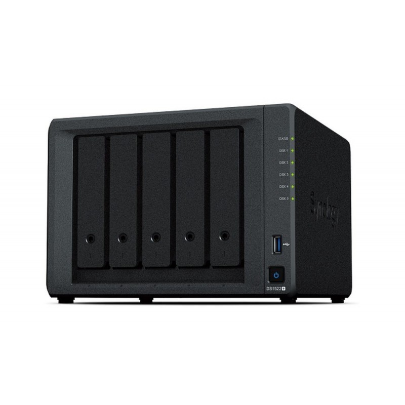 Synology DiskStation DS1522 data-opslag-server NAS Tower Ethernet LAN Zwart R1600