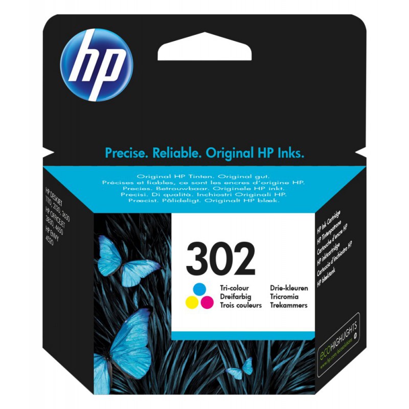 HP INK 302 Origineel Cyaan Magenta Geel 1 stuk(s)