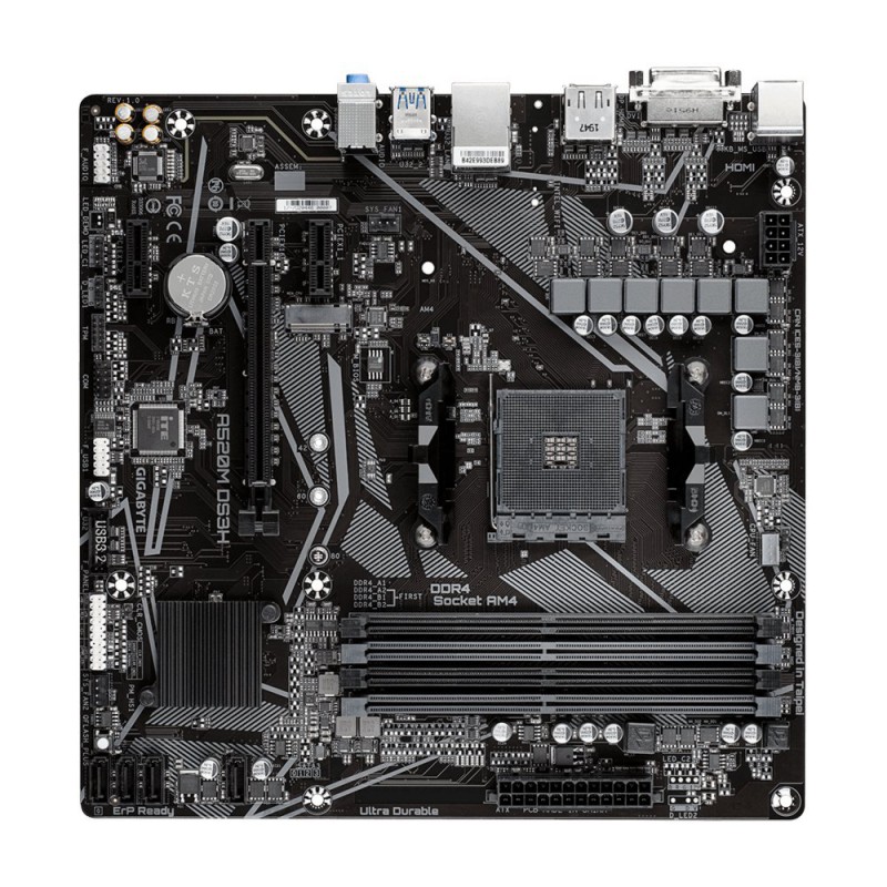 Gigabyte A520M DS3H (rev. 1.x) Socket AM4 micro ATX