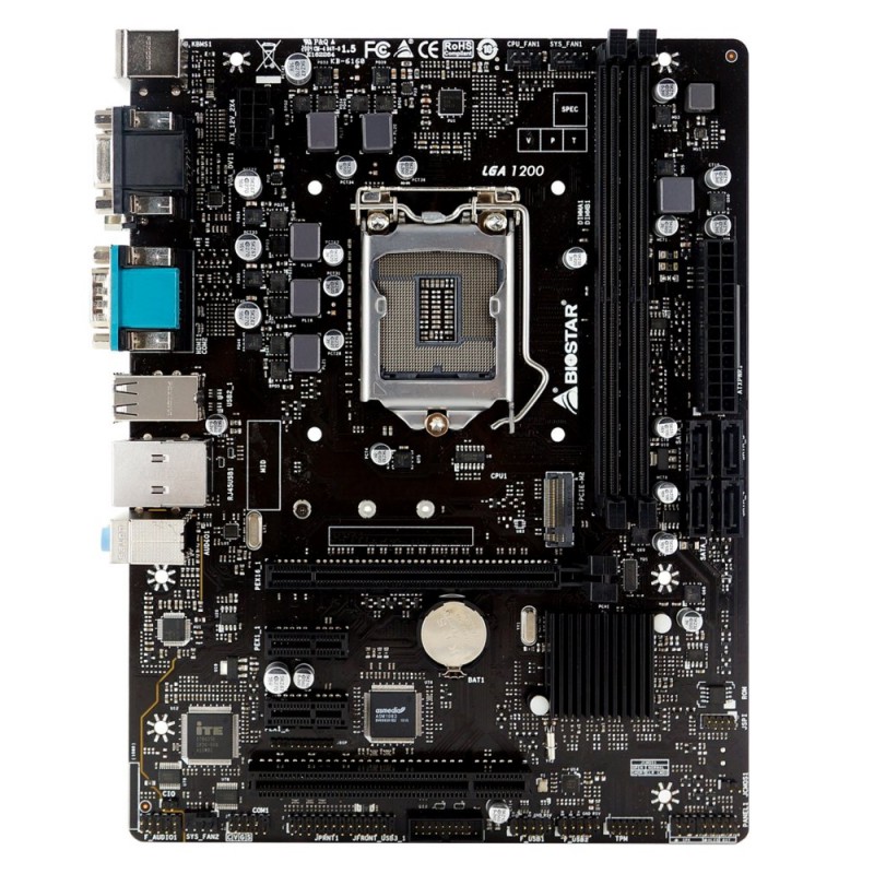 Biostar H410MHG moederbord Intel H410 LGA 1200 micro ATX