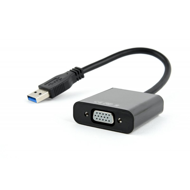 Gembird AB-U3M-VGAF-01 USB grafische adapter 1920 x 1080 Pixels Zwart