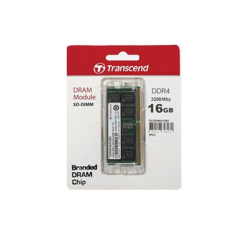 Transcend JetRam JM3200HSE-16G geheugenmodule 16 GB DDR4 3200 MHz