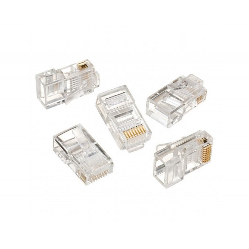 Gembird LC-8P8C-001/10 kabel-connector RJ-45 Transparant