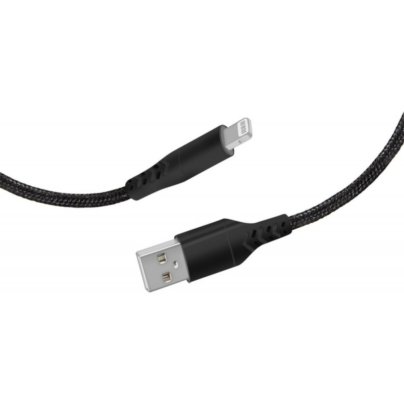 Mobiparts Apple Lightning to USB Braided Cable 2A 1m Black