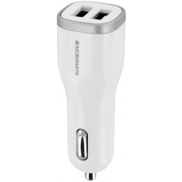 Mobiparts Car Charger Dual USB 4.8A White