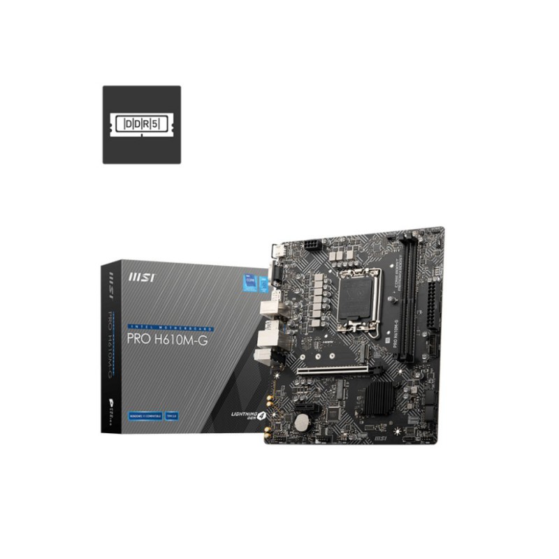 MSI PRO H610M-G moederbord Intel H610 LGA 1700 micro ATX