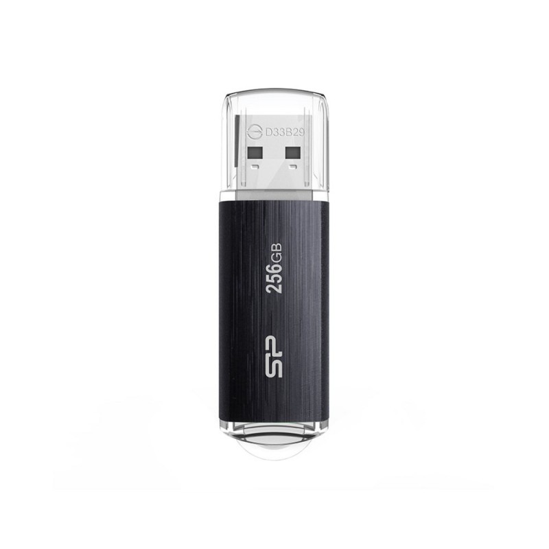 USB Silicon power 256GB 3.0 Zwart