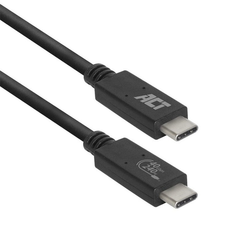 ACT AC7451 USB-kabel 08 m USB4 Gen 3x2 USB C Zwart