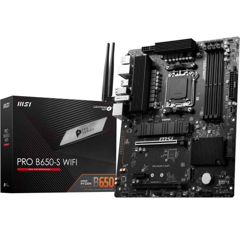 MSI PRO B650S WIFI moederbord AMD B650 Socket AM5 ATX