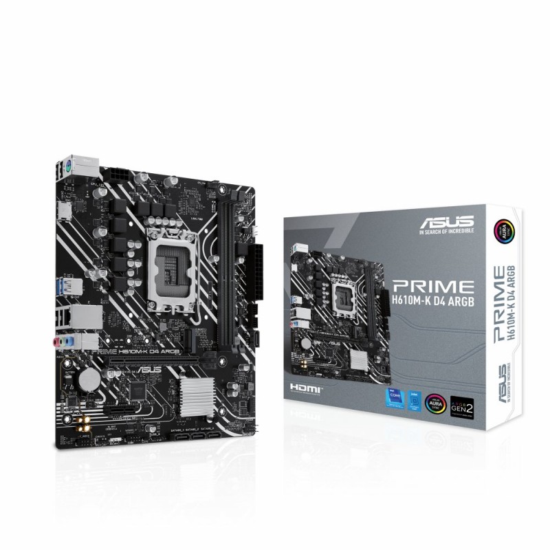 ASUS PRIME H610MK D4 ARGB Intel H610 LGA 1700 micro ATX