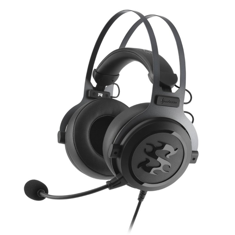 Sharkoon SKILLER SGH3 Headset Bedraad Hoofdband Gamen Zwart Titanium