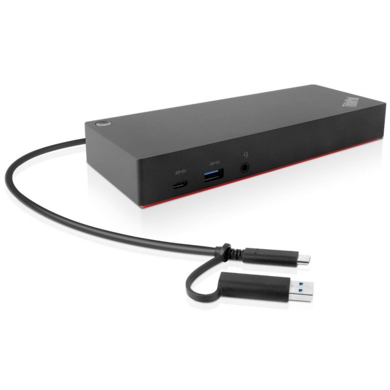 Lenovo 40AF0135EU notebook dock  poortreplicator Bedraad Zwart