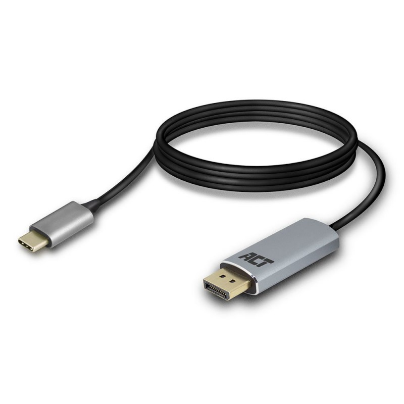 ACT AC7035 USB-C naar DisplayPort kabel 18 meter