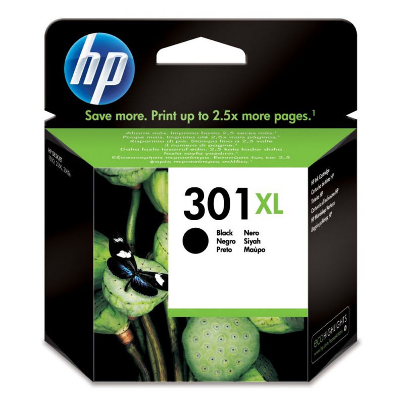 Inkt HP 301XL originele high-capacity zwarte inktcartridge