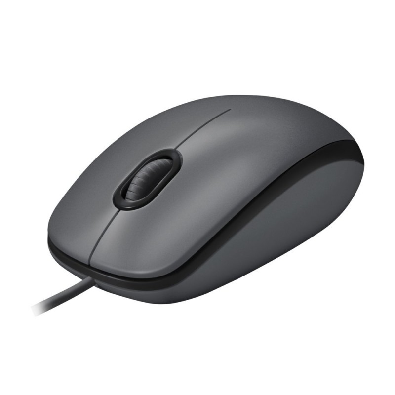 Logitech M100 Bedrade Muis - Grijs