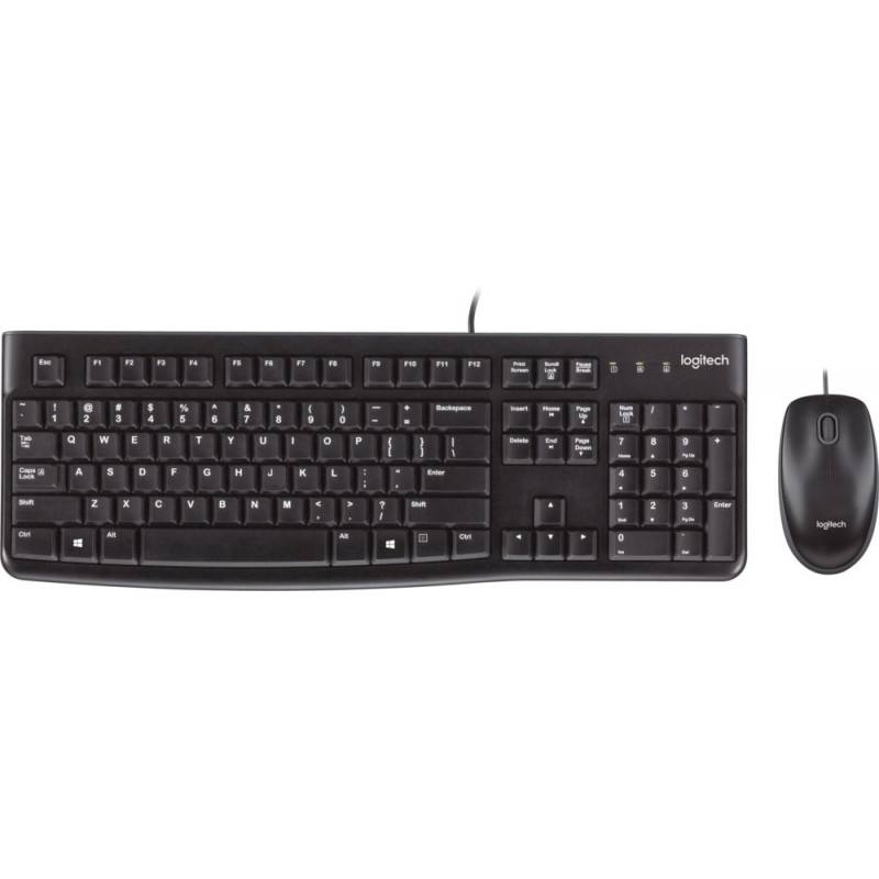 Logitech MK120 Bedrade Muis en Toetsenbordcombo AZERTY