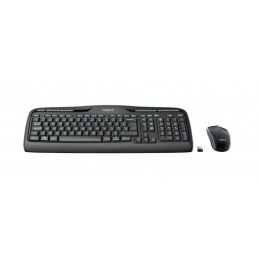 Logitech Wireless Combo MK330 toetsenbord Inclusief muis USB QWERTZ Duits Zwart