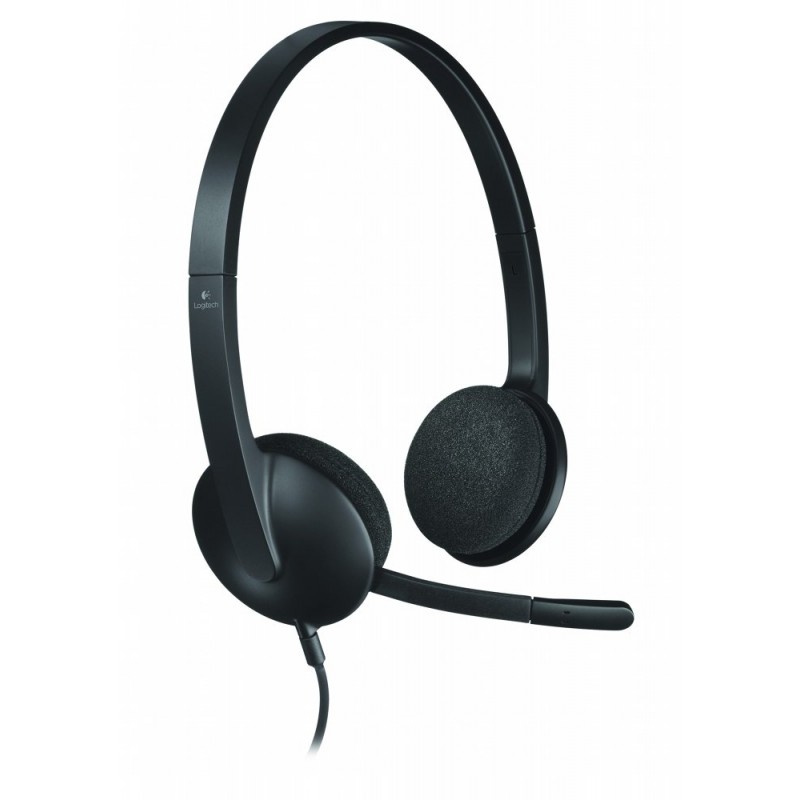 Logitech H340  Bedraade On-Ear USB Headset  Zwart