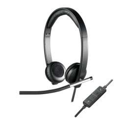 Logitech H650E Headset Hoofdband Zwart Zilver