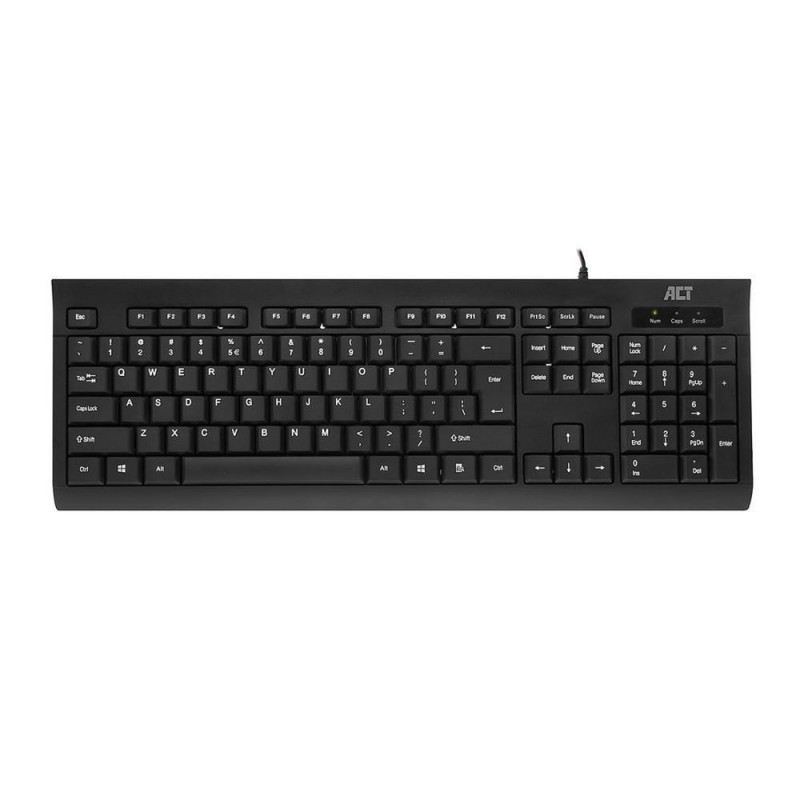 ACT AC5410 toetsenbord USB QWERTY Amerikaans Engels Zwart