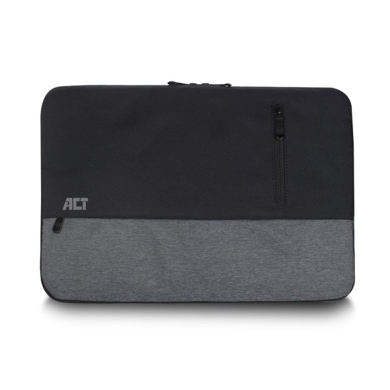 ACT Urban notebooktas 358 cm (14.1) Opbergmap/sleeve Zwart Grijs