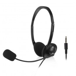 ACT AC9330  On-Ear Headset met Mircofoon  Zwart