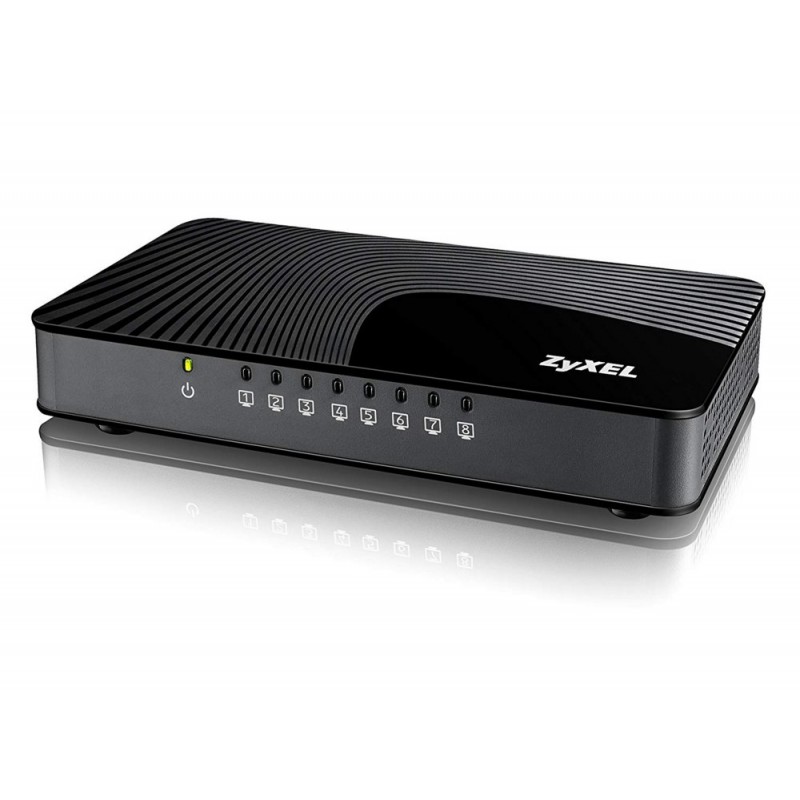 Zyxel GS-108S v2 Gigabit Ethernet (10/100/1000) Zwart