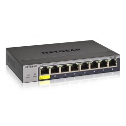 NETGEAR GS108Tv3 Managed L2 Gigabit Ethernet (10/100/1000) Grijs