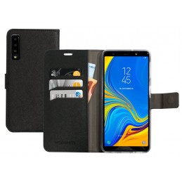 Mobiparts Saffiano Wallet Case Samsung Galaxy A7 2018 Black