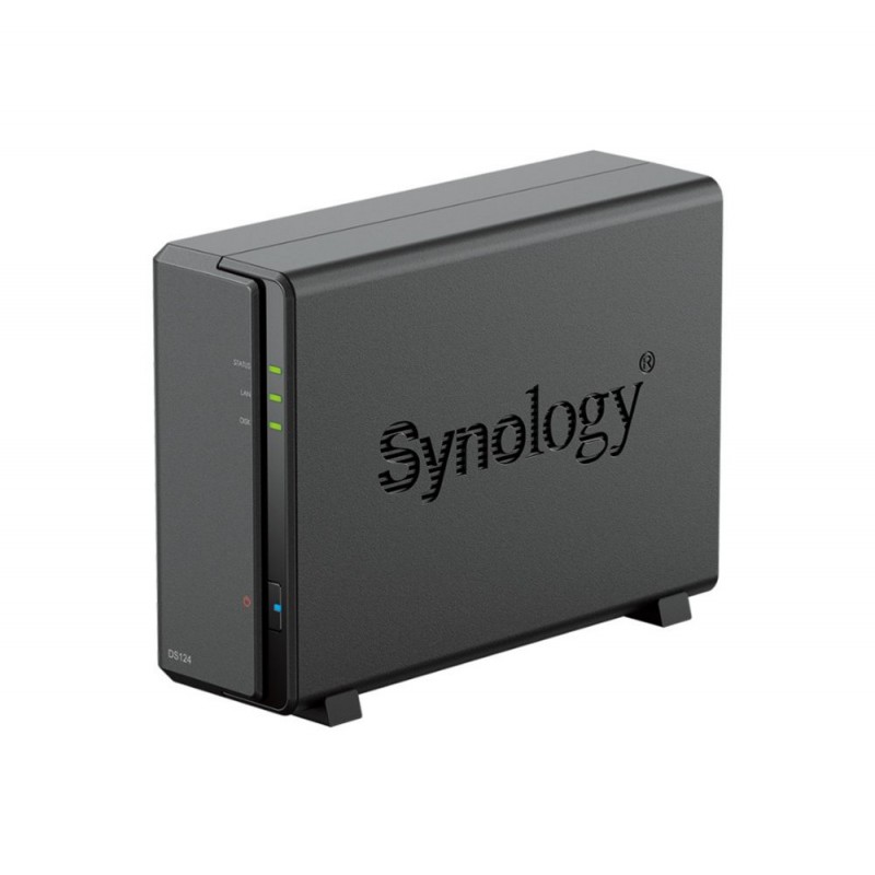 Synology DiskStation DS124 data-opslag-server NAS Desktop Ethernet LAN Zwart RTD1619B