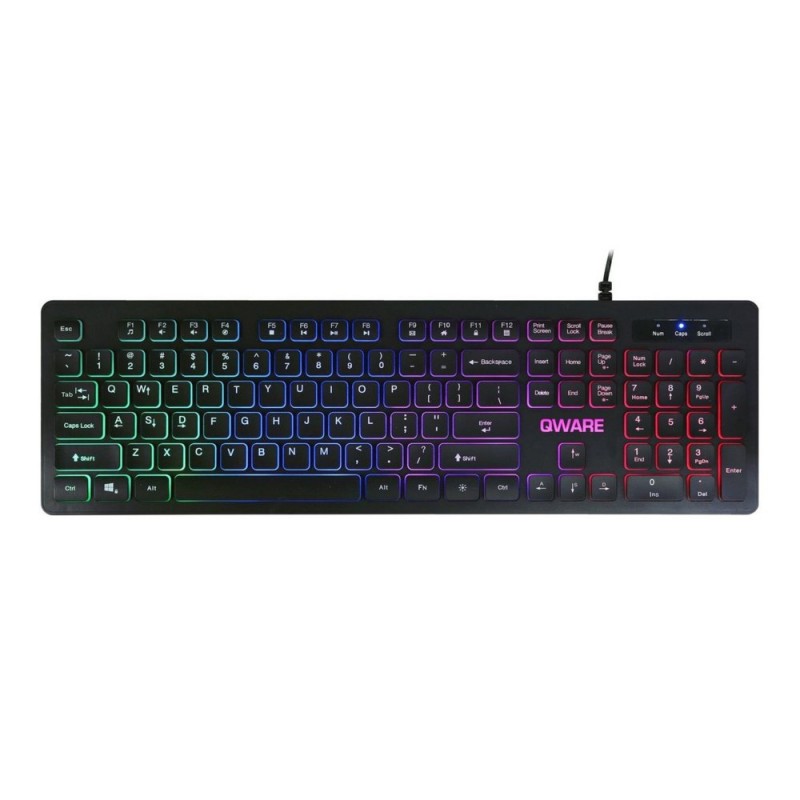 QWARE Wired keyboard Kingston Zwart