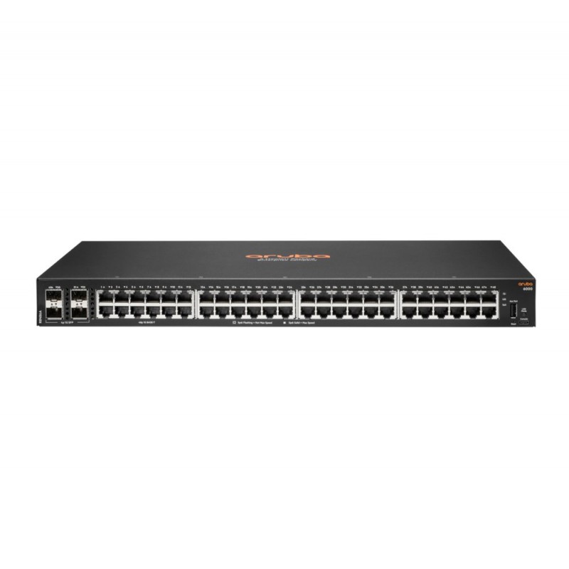 Aruba 6000 48G 4SFP Managed L3 Gigabit Ethernet 101001000 1U