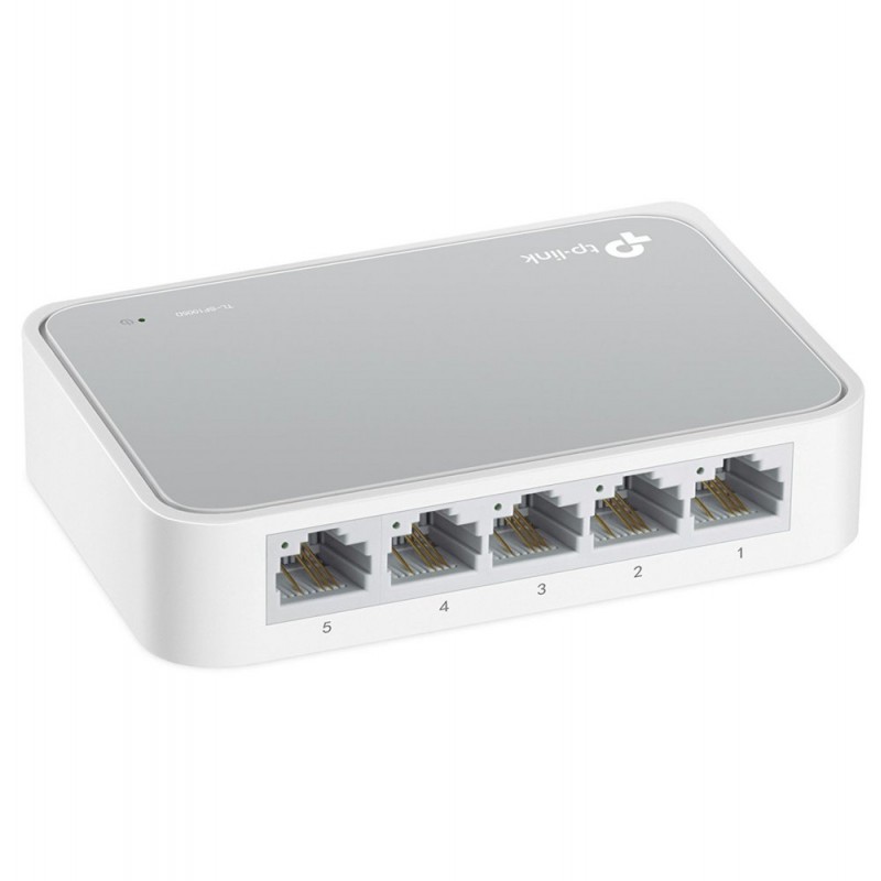 TPLINK TLSF1005D Unmanaged Fast Ethernet 10100 Wit