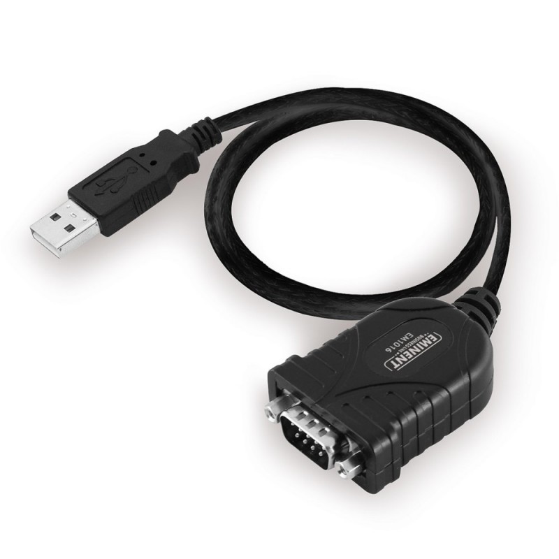 Eminent EM1016 serile kabel Zwart 06 m USB A RS-232