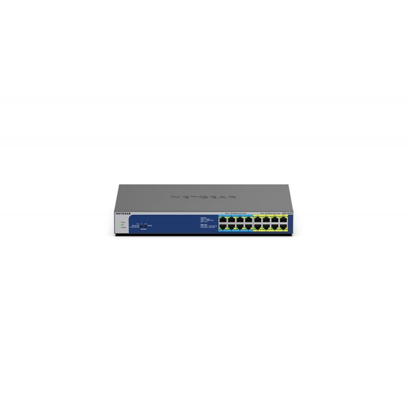 NETGEAR GS516UP Unmanaged Gigabit Ethernet (10/100/1000) Power over Ethernet (PoE) Grijs