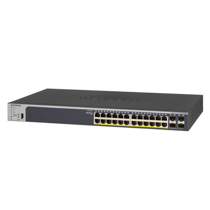 NETGEAR GS728TPP Managed L2/L3/L4 Gigabit Ethernet (10/100/1000) Power over Ethernet (PoE) 1U Zwart